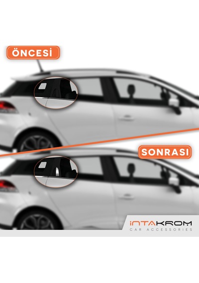 intakrom Renault Clio 4 Sport Tourer Krom Arka Kapı Kolu 2 Parça 2012-2021