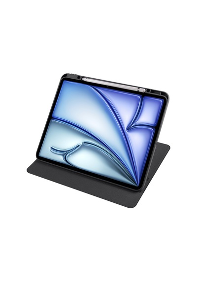 Apple Uyumlu iPad Air 11inç M2 2024 Kılıf Termik Kalem Bölmeli Dönebilen Standlı Kılıf Air 4./5.nesil