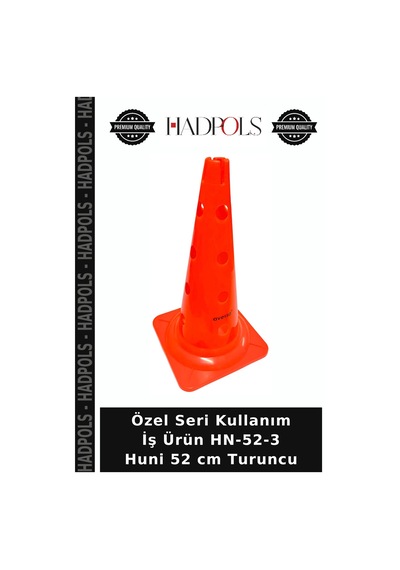 Özel Seri Kullanım İş Ürün Hn-52-3 Huni 52 Cm Turuncu