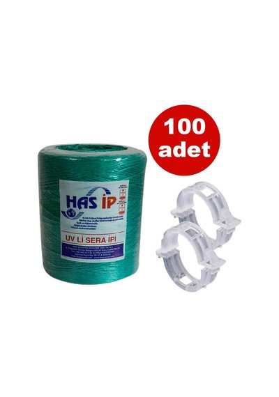 HAS SERA İPİ VE BİTKİ KLİPSİ FİDE BAĞLAMA İPİ 100 ADET H