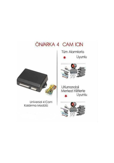 Cam Kaldırma Modülü İnwells 4 Cam Otomatik Cam Kapama 4 Lü