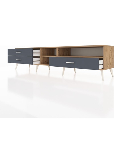 Hyperion Tv Ünitesi 2 Raflı 3 Çekmeceli 220x44x51 Çam-çam/antrasit Atlas Çam/antrasıt - Atlas Çam Hyperion Tv Ünitesi 2 Raflı 3 Çekmeceli 220x44x51 Çam-çam/antrasit Atlas Çam/antrasıt - Atlas Çam