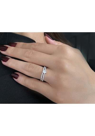 Sirius Toplam 0,53 Ct Pırlanta Tektaş Yüzük Ve Alyans 0807R0052