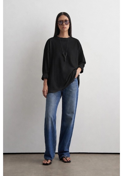 Kadriye Baştürk Helei Basic T-shirt Siyah