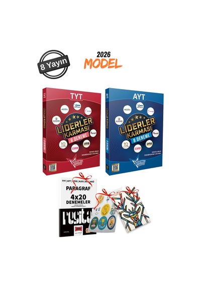2026 Model Tyt 8 Yayın 8 Deneme + Ayt 8 Yayın 8 Deneme Seti Paragraf Deneme Hediye