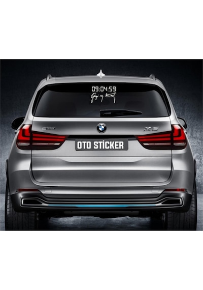 Gazi M.kemal Imza-dijital Saat Sticker 15 10,1 Cm