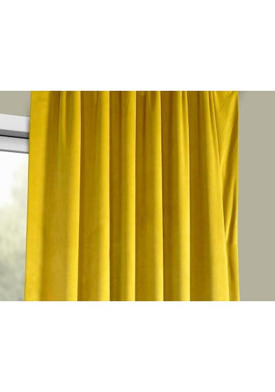 Evdepo Home Deniz Soft Pileli Fon Perde Sarı