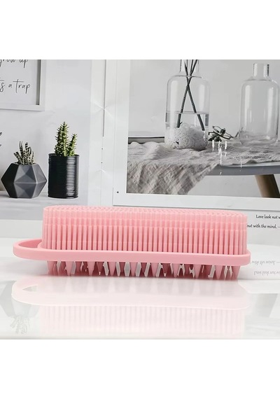 Kendiliğinden Askılı Peeling Ve Masaj Etkili Silikon Banyo Vücut Fırçası 5468