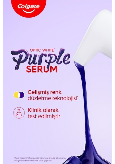 Optic White Purple Beyazlatıcı Set Diş Macunu 75 Ml +purple Serum 40 Ml+gentle Clean 2+1 Diş Fırçası