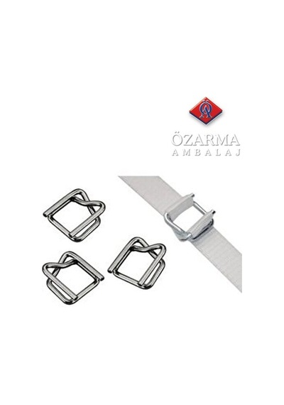 Bukle Çember Tokası 16 mm Polyester ve kompozit çemberler için (1000 adet)