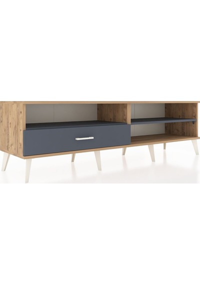 Hyperion Tv Ünitesi 2 Raflı Tek Çekmeceli 176x44x51 Çam-antrasit/antrasit Antrasıt/antrasıt Hyperion Tv Ünitesi 2 Raflı Tek Çekmeceli 176x44x51 Çam-antrasit/antrasit Antrasıt/antrasıt