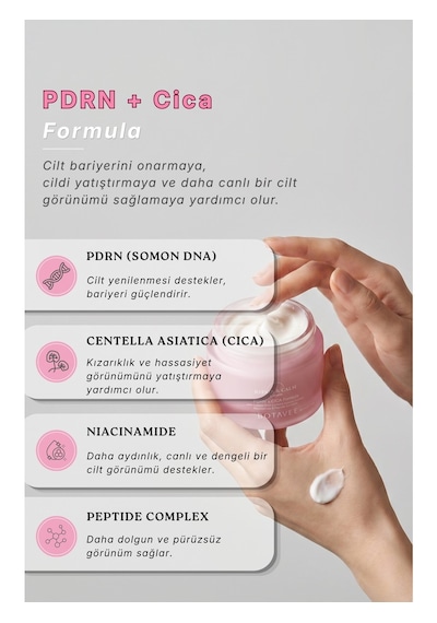 Botavee Pdrn, Cica Hassas Ciltler İçin Onarıcı, Canlandırıcı Ve Nemlendirici Yüz Kremi - 50 Ml