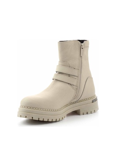 Harley Davidson Beige Hakiki Deri Kadın Bot & Bootie Hd0777055603 Beige