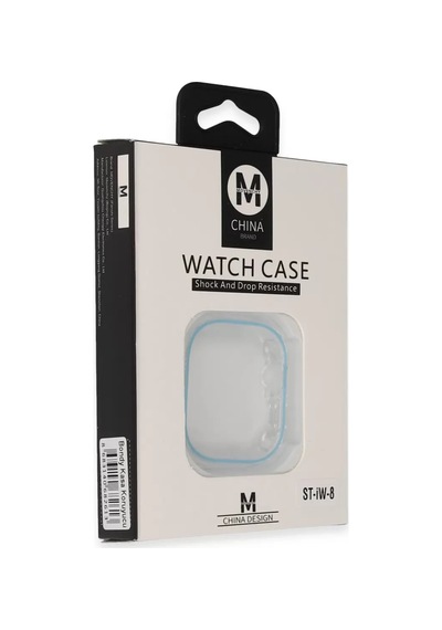 Movenchy Apple Watch Uyumlu  45mm Bondy Kasa Koruyucu - Sierra Blue Diğer