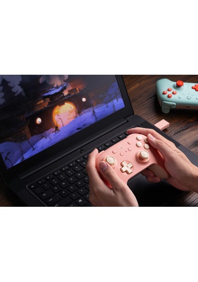 8bitdo Ultimate 2c Kablosuz 2.4g Oyun Kolu Pc Android Hall Effect Joystick Peach Turuncu