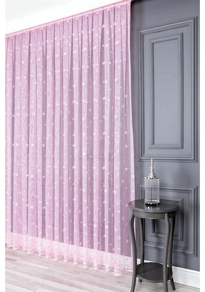 Evdepo Home Kullanıma Hazır Örme Tül Perde (541981746)