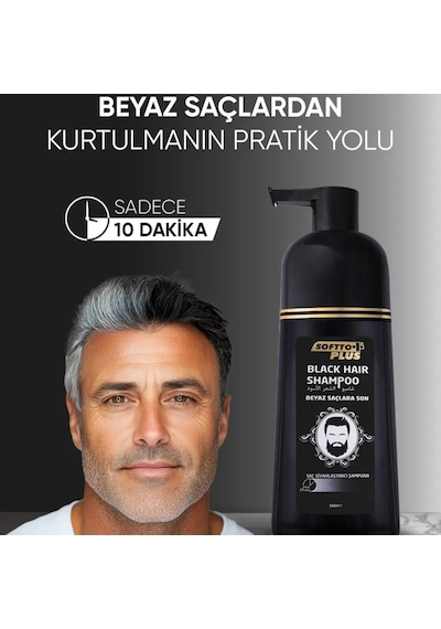 Softto Plus Black Hair Siyah Şampuan 350 Ml