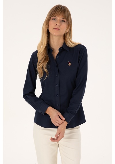U.s. Polo Assn. Kadın Lacivert Gömlek Basic 50308043-vr033 Lacivert