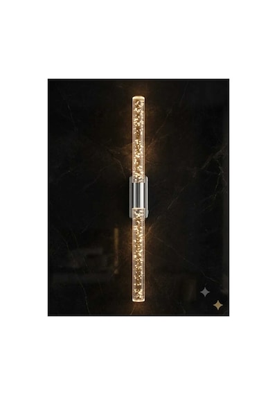 Bubblelight Large 51 Cm Modern Tasarım Led Aplik - Duvar Lambası - Gümüş - Elektrikli - Günışığı Platin Gümüş Elektrikli