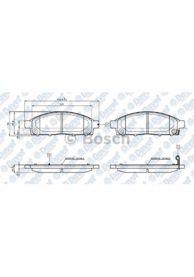 Bosch Fren Balatası On Wva 24529 Mıtsubıshı L200 2.5td 09.2001- 2.5 Dı-d 10.2007- DV00-BOSCH 0986494268
