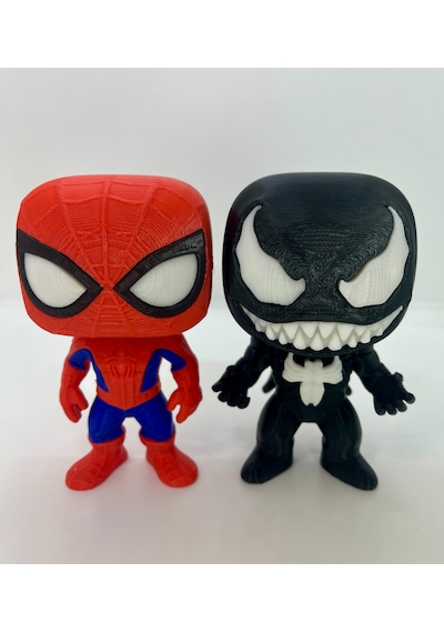 Venom Ve Spider-man 3d Figür