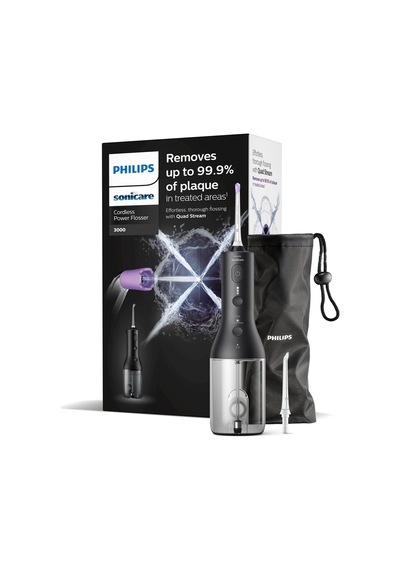 Philips Sonicare Kablosuz Power Flosser 3000 Oral Irrigator, Diş, Diş Etleri Ve Diş Bakımı İçin Su Flosser, Siyah Model Hx3826/33 Philips Sonicare Kablosuz Power Flosser 3000 Oral Irrigator, Diş, Diş Etleri Ve Diş Bakımı İçin Su Flosser, Siyah Model Hx3826/33