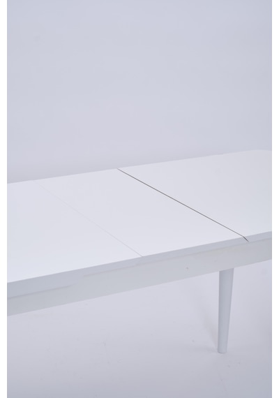 Nehir Alfa Banklı Lak Panel Açılır Mutfak Masa Takımı 75x130cm beyaz