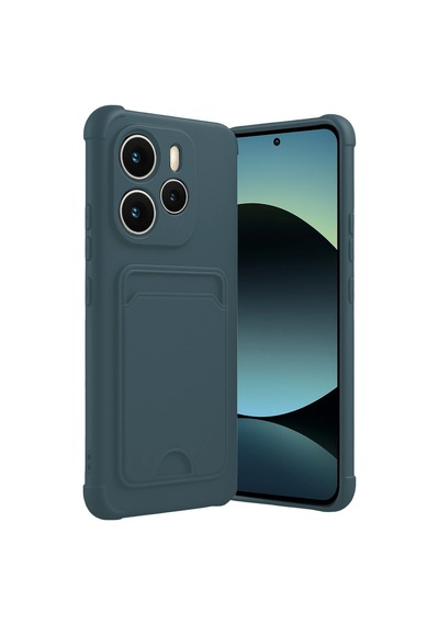 Uryport Xiaomi Redmi Note 14 4g Kelvin Kartvizitli Silikon - Koyu Yeşil