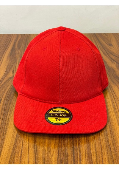 Hamze Hip Hop Snapback Rapper Basic Gabardin Cap Şapka Kırmızı