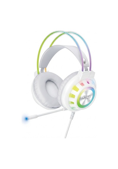 Yeni Nesil Ekipman Seçeneği Beyaz Kulaklık Masaüstü Ses Xo Ge10 Rgb Işıklı 50 Mm Mikrofonlu Kablolu