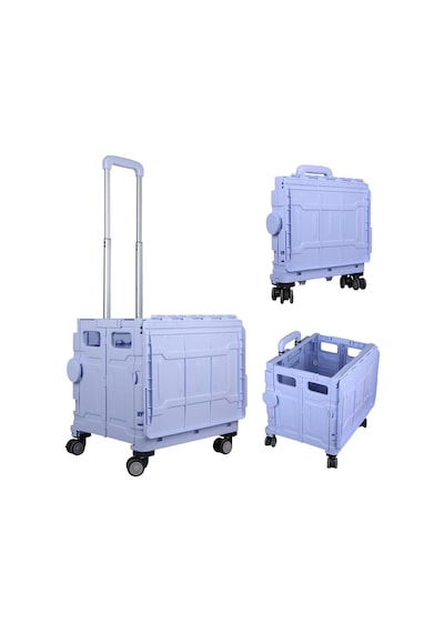 Ayt Sunup Sn-26967 Katlanabilir Market Pazar Kamp Tekerlekli Alışveriş Arabası 60 Kg Kapasiteli Çanta