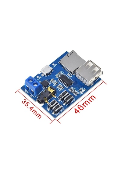 Tfu Mp3 Wav Ses Müzik Çalma Kartı 3w Amfi Micro Sd Usb Flash Okuyucu