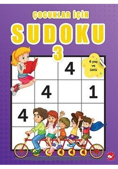 Çocuklar İçin Sudoku 3 - 6 Yaş ve Üstü- Beyaz Balina Yayınları