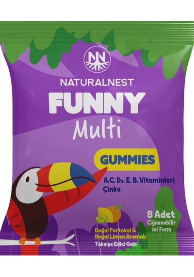 Naturalnest Funny Multi Gummies 8 Çiğnenebilir Jel Form