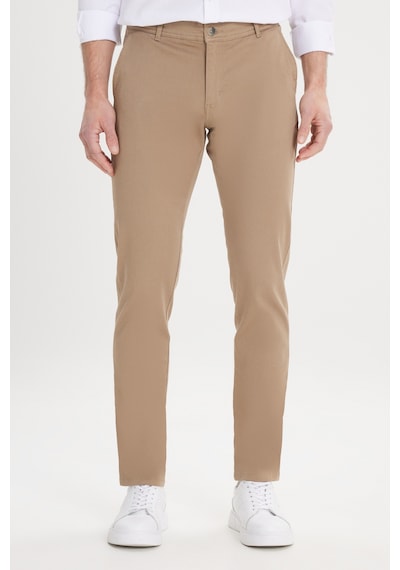 Ac&Co / Altınyıldız Classics Slim Fit Dar Kesim Pamuklu Esnek Chino Erkek Pantolon - Camel
