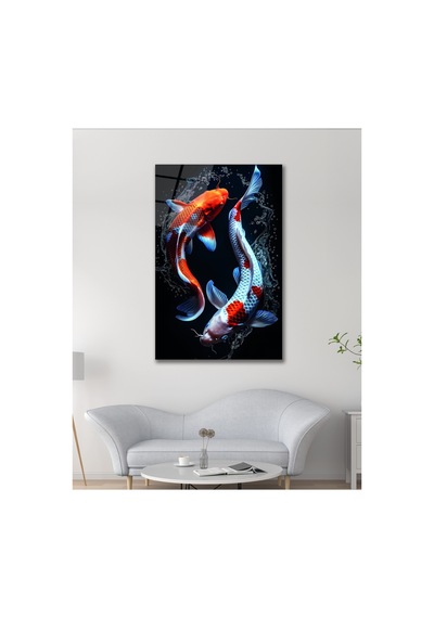 Balık Koi Süs Renkli Cam Tablo Modern Ev Ofis Salon Duvar Oda Dekoru Hediyelik Deniz Temalı Dekoratif Duvar Tablosu, Salon, Ofis Ve Yazlık Dekoru, 30x45 Cm Balık Koi Süs Renkli Cam Tablo Modern Ev Ofis Salon Duvar Oda Dekoru Hediyelik Deniz Temalı Dekoratif Duvar Tablosu, Salon, Ofis Ve Yazlık Dekoru, 30x45 Cm