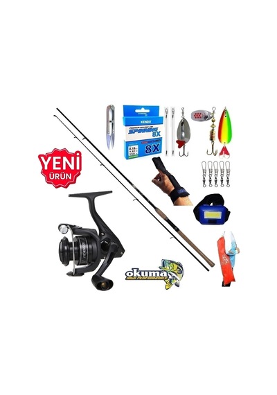 Okuma Revenger Rv-4000a 240cm 15-40gr Daiko Turna Spin Olta Takımı Seti