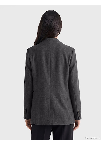 Lcw Studıo Kahverengi Kruvaze Yaka Kadın Blazer Ceket