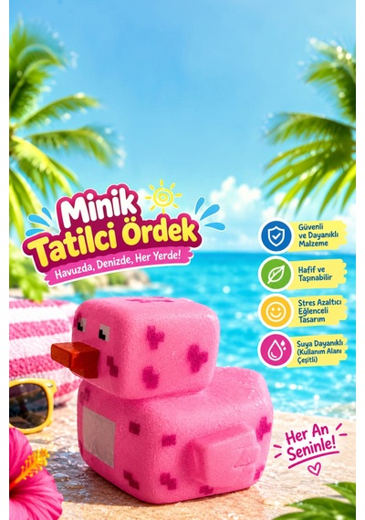 Karakter Tasarım Plastik Ördek Jeep Ördek- Rubber Ördek - Minecraft Ördek Diğer