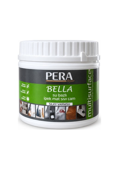 Bella Su Bazlı Mat Sıvı Cam Çoklu Yüzey Verniği 250 Ml / 500 Ml Şeffaf - 921385295 Diğer