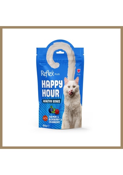 Reflex Happy Hour Somonlu Ve Yaban Mersinli Destekleyici Kedi Ödülü 60 Gr 22