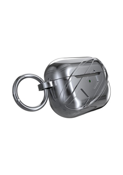 Diesel Apple AirPods Uyumlu Pro / Pro 2 İçin Parlak Kılıf - Gümüş