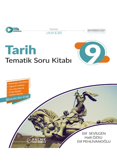 Palme Yayınevi 9.sınıf Joker Tarih Tematik Soru Kitabı
