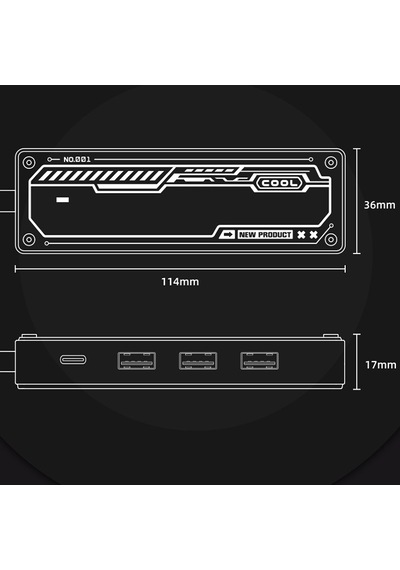 Ally 5in1 Type-c To Usb3.0/2.0+pd 100w+hdmı+ethernet Çoğaltıcı H