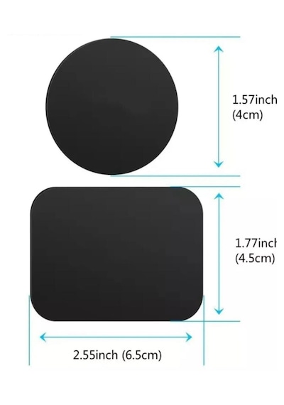 2'li Telefon Araç Içi Tutucu Stant Metal Plaka Magnetic Mıknatısl
