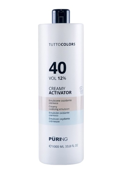 Purıng Tuttocolors 40 Vol %12 Profesyonel Saç Boyası Aktivatörü Krem Oksidan 1000ml