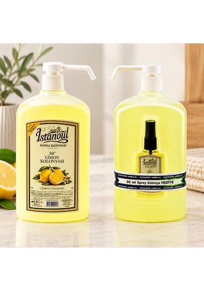Limon Kokulu Pompalı Kolonya