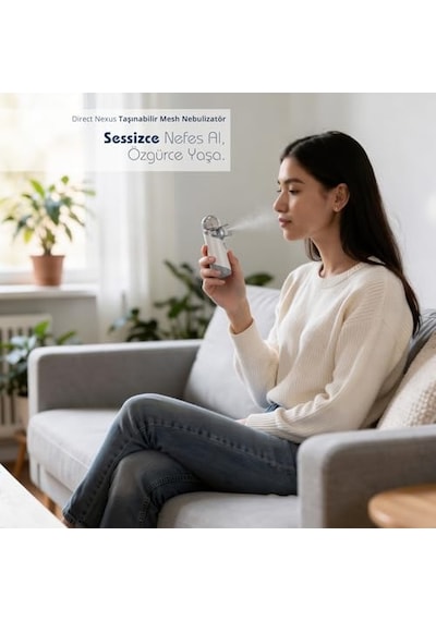 Ayrex Direct Nexus Nexus Taşınabilir Mesh Nebulizatör Şarzlı Çok Hafif Süper Sessiz