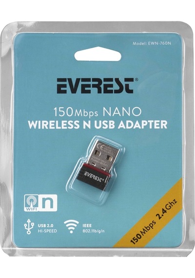 Everest Ewn-760n, 150mbp, 2.4ghz, Mt7601, Usb2.0, Wıreless Ethernet