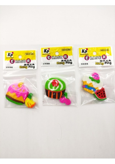 Cupcake Kek Meyveli Desenli Silgi - 1 Adet